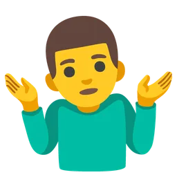 Man Shrugging — Google
