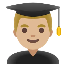 Man Student: Medium-Light Skin Tone — Google