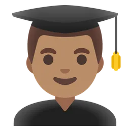 Man Student: Medium Skin Tone — Google