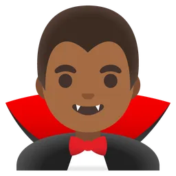 Man Vampire: Medium-Dark Skin Tone — Google