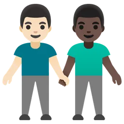 Men Holding Hands: Light Skin Tone, Dark Skin Tone — Google