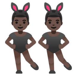 토끼 귀를 한 남자들: 어두운 피부색 Google