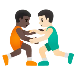 Men Wrestling: Dark Skin Tone, Light Skin Tone Google