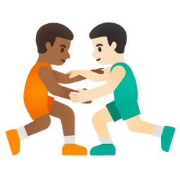 Men Wrestling: Medium-Dark Skin Tone, Light Skin Tone Google