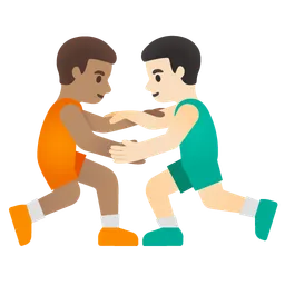 Men Wrestling: Medium Skin Tone, Light Skin Tone Google
