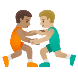 Men Wrestling: Medium Skin Tone, Medium-Light Skin Tone Google