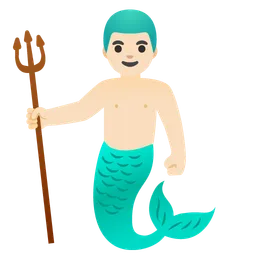 Merman: Light Skin Tone — Google