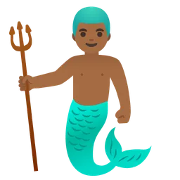 Merman: Medium-Dark Skin Tone — Google