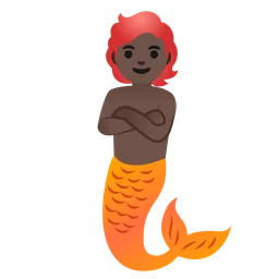 Merperson: Dark Skin Tone — Google