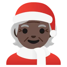 Mx Claus: Dark Skin Tone — Google