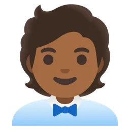 Office Worker: Medium-Dark Skin Tone — Google