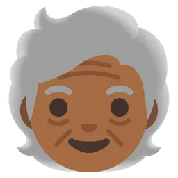 Older Person: Medium-Dark Skin Tone — Google