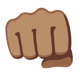 Oncoming Fist: Medium Skin Tone — Google