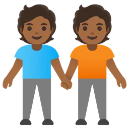 People Holding Hands: Medium-Dark Skin Tone — Google