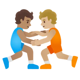 People Wrestling: Medium Skin Tone, Medium-Light Skin Tone Google