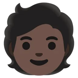 Person: Dark Skin Tone — Google