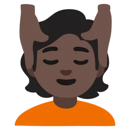 Person Getting Massage: Dark Skin Tone — Google