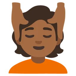 Person Getting Massage: Medium-Dark Skin Tone — Google