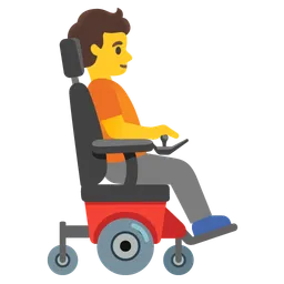 Person in Motorized Wheelchair Facing Right — Google