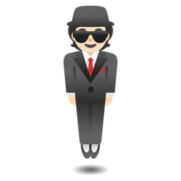 Person in Suit Levitating: Light Skin Tone — Google