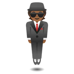 Person in Suit Levitating: Medium-Dark Skin Tone — Google
