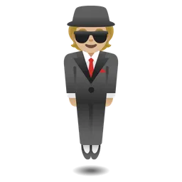 Person in Suit Levitating: Medium-Light Skin Tone — Google