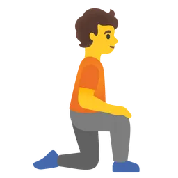 Person Kneeling Facing Right — Google