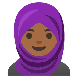 Woman with Headscarf: Medium-Dark Skin Tone — Google