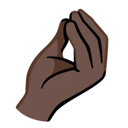Pinched Fingers: Dark Skin Tone — Google
