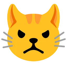 뾰루퉁한 고양이 — Google