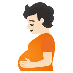 Pregnant Person: Light Skin Tone — Google