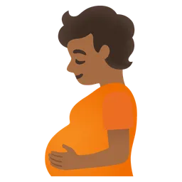 Pregnant Person: Medium-Dark Skin Tone — Google