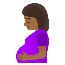 Pregnant Woman: Medium-Dark Skin Tone — Google
