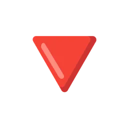 Down-Pointing Red Triangle — Google