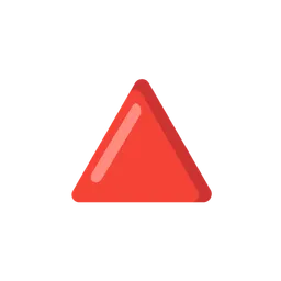 Up-Pointing Red Triangle — Google