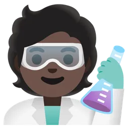 Scientist: Dark Skin Tone — Google