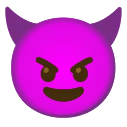 Smiling Face with Horns — Google