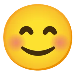Smiling Face with Smiling Eyes — Google