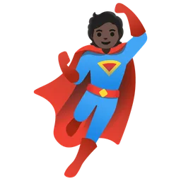 Superhero: Dark Skin Tone — Google