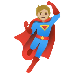 Superhero: Medium-Light Skin Tone — Google