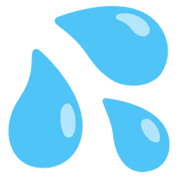 Splashing Sweat Symbol — Google