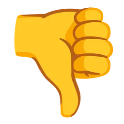Thumbs Down Sign — Google