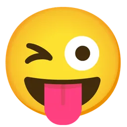 혀로 윙크하는 얼굴 — Google