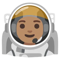 Woman Astronaut: Medium Skin Tone — Google