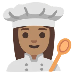 Woman Cook: Medium Skin Tone — Google