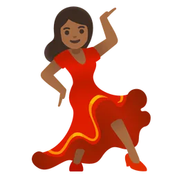Woman Dancing: Medium-Dark Skin Tone — Google