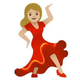 Woman Dancing: Medium-Light Skin Tone — Google