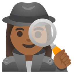 Woman Detective: Medium-Dark Skin Tone — Google