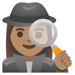 Woman Detective: Medium Skin Tone — Google