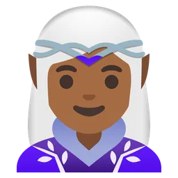 Woman Elf: Medium-Dark Skin Tone — Google